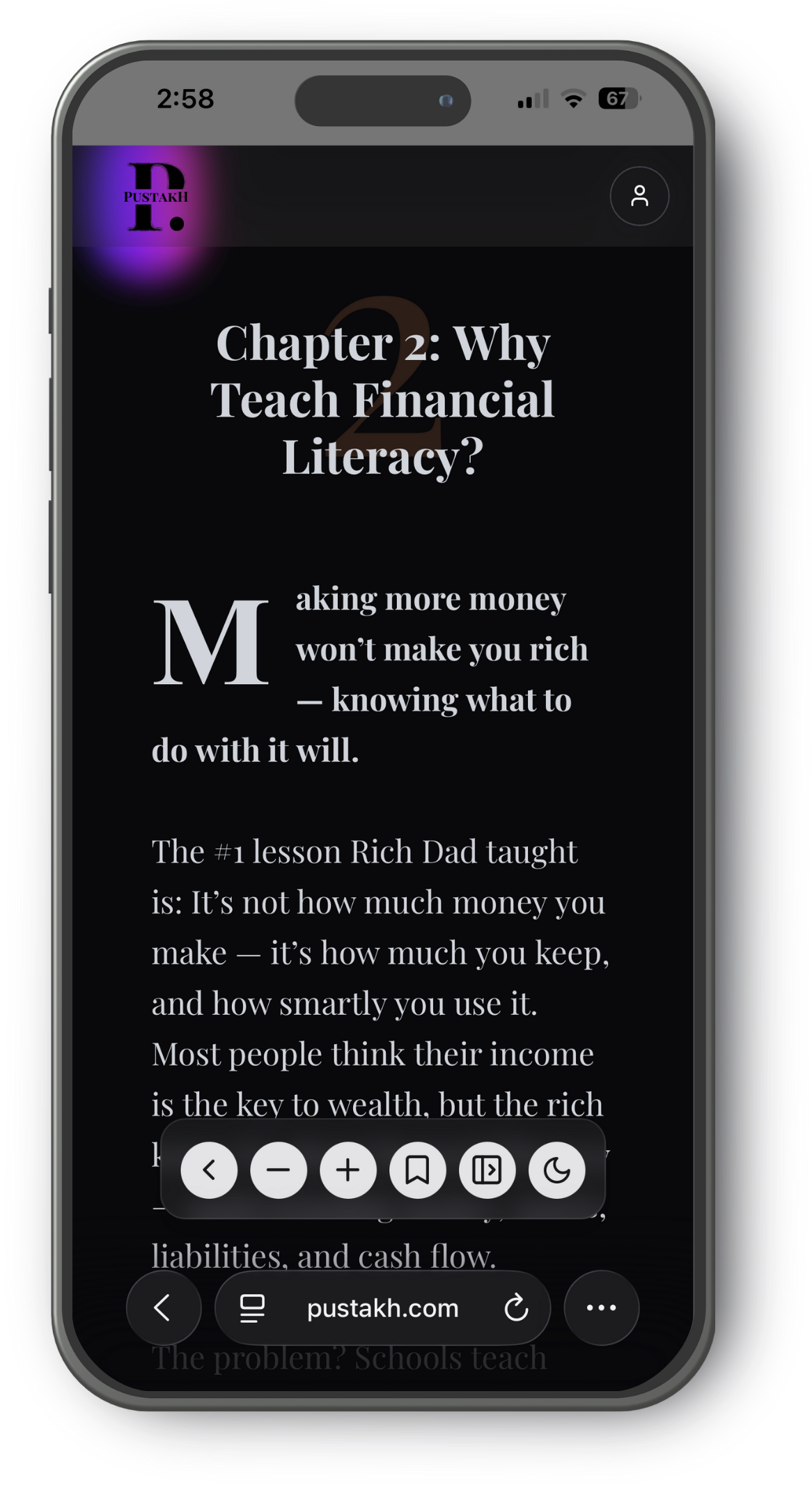 Zen minimalist reading